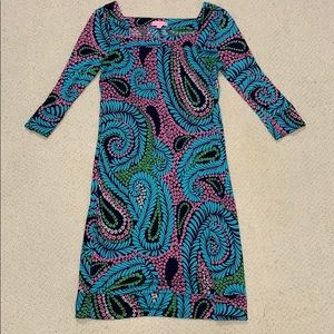 Lily Pulitzer paisley  pattern dress